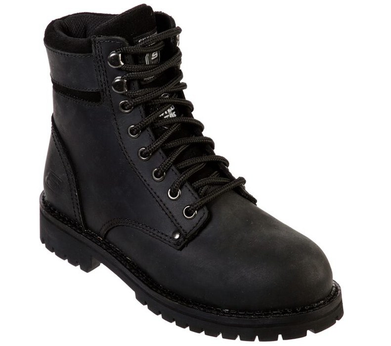 Skechers Brooten St - Womens Work Boots Black [AU-ZF9603]